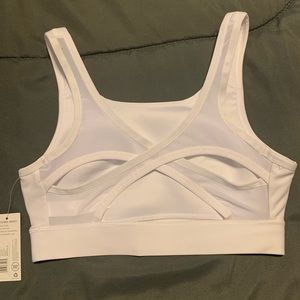 NWT Jockey high support stretched jersey white sports bra Medium